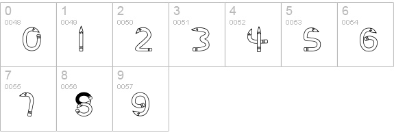 CK Rubber Pencil numbers 0-9 preview