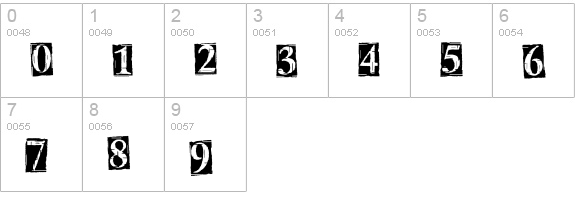 CK Scratchy Box numbers 0-9 preview