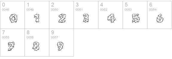 CK Slime numbers 0-9 preview
