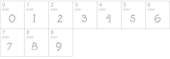 CK Sneaky Snake Plain numbers 0-9 preview