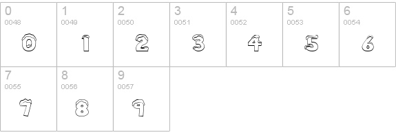 CK Snow numbers 0-9 preview