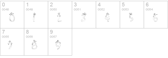 CK Stick Girls numbers 0-9 preview