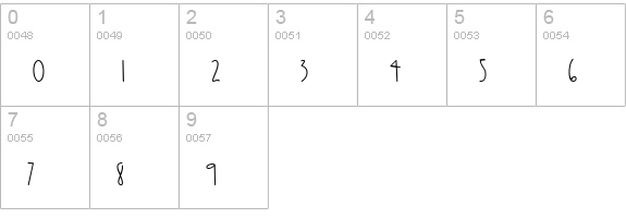 CK Twiggy numbers 0-9 preview