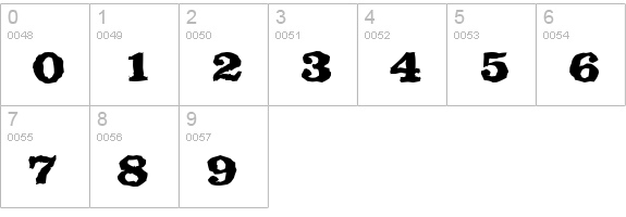 ClareRandom-Heavy numbers 0-9 preview