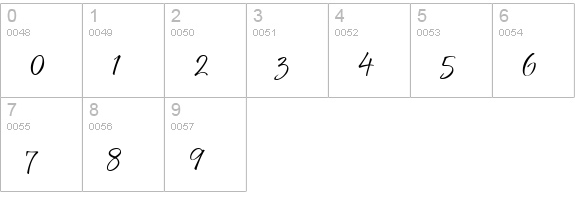 Clarissa numbers 0-9 preview