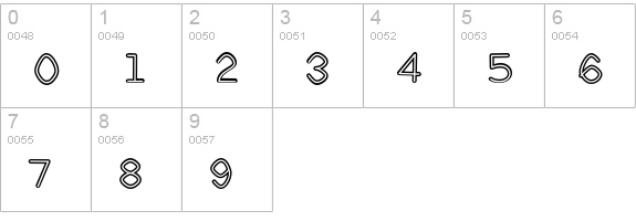 Clever Duke BTN Smooth Inline numbers 0-9 preview