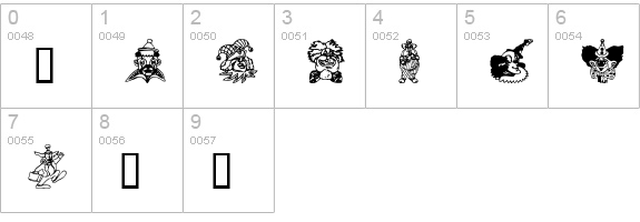 Clowners numbers 0-9 preview