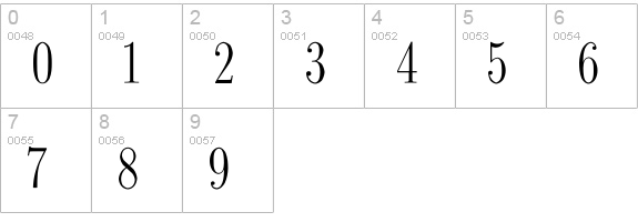 CM_Dunhill Regular  numbers 0-9 preview