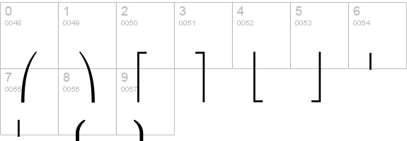 CM_Math Extension  numbers 0-9 preview