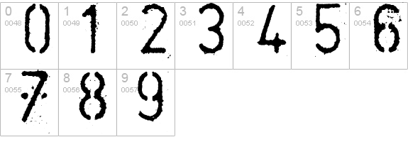 ColdCoffee numbers 0-9 preview