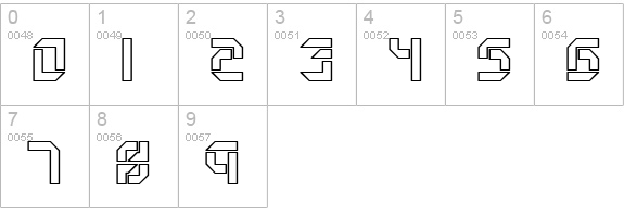 Collective O (BRK) numbers 0-9 preview