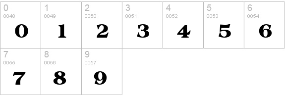 CollingswoodSCapsSSK Bold numbers 0-9 preview