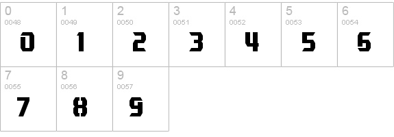 Combatron numbers 0-9 preview