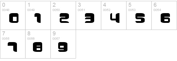 Comicker numbers 0-9 preview