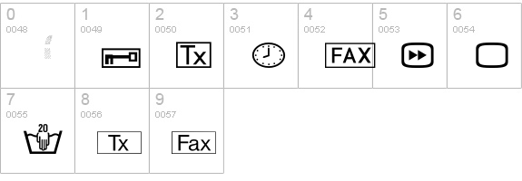 CommunicationsP08 numbers 0-9 preview