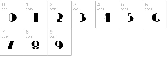 CongaLine numbers 0-9 preview