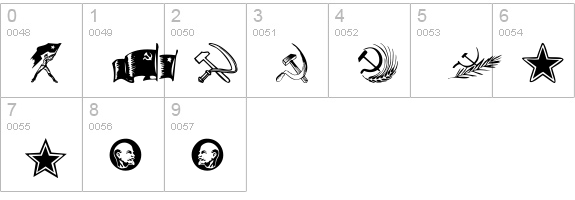 Constructivist Extras numbers 0-9 preview
