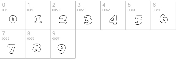 Cookie Hollow numbers 0-9 preview