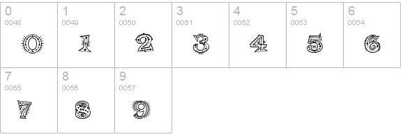 Cool Cat Jim NF numbers 0-9 preview