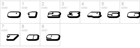 Cord Grob numbers 0-9 preview