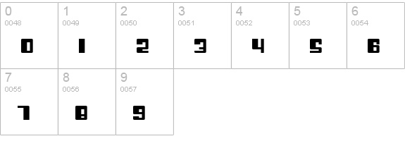 Cosmic Age Extended numbers 0-9 preview