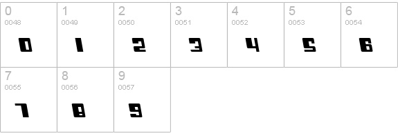 Cosmic Age Extended Italic numbers 0-9 preview