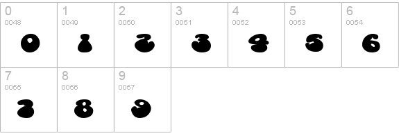 Cosmoscandy numbers 0-9 preview