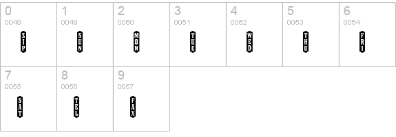 CouncilWordLogosOne numbers 0-9 preview