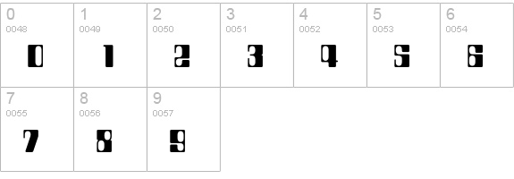 CountdownEF numbers 0-9 preview