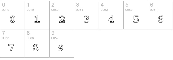 CountdownOpen numbers 0-9 preview
