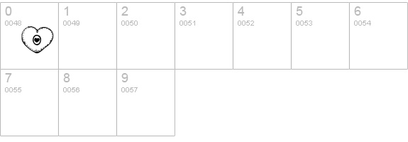 Country Hearts numbers 0-9 preview