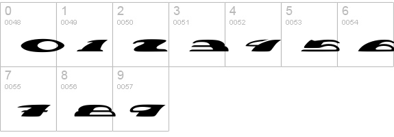 Cove numbers 0-9 preview
