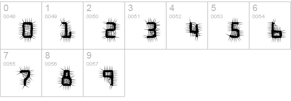 Crack numbers 0-9 preview