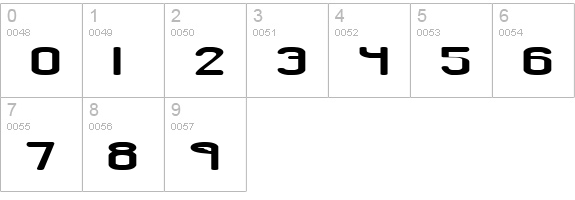 Crackdown R BRK numbers 0-9 preview