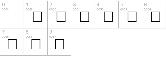 CrackFir numbers 0-9 preview