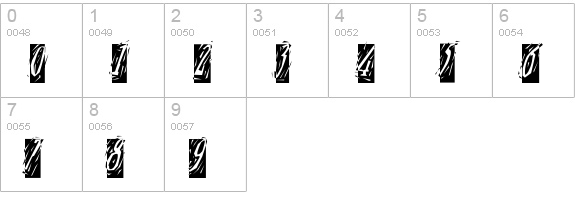 Craft-Reversed numbers 0-9 preview