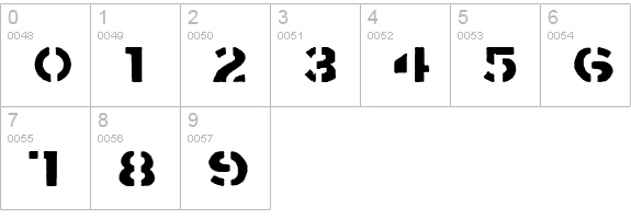 Crass numbers 0-9 preview
