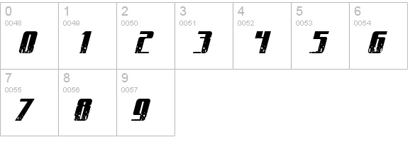 CraterFace Shrapnel BB numbers 0-9 preview