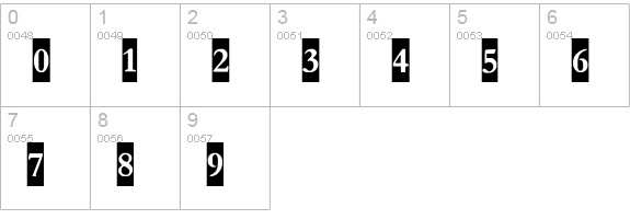 Crayomonde numbers 0-9 preview