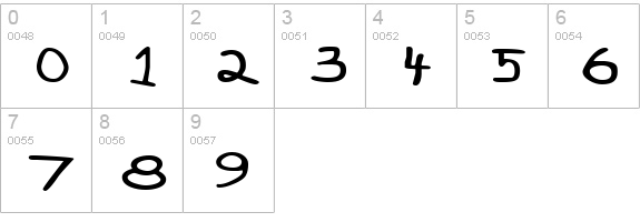 CrayonExtended numbers 0-9 preview