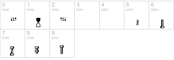 Creation6 numbers 0-9 preview