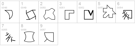 Creativ numbers 0-9 preview