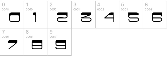 CrewCutCaps numbers 0-9 preview