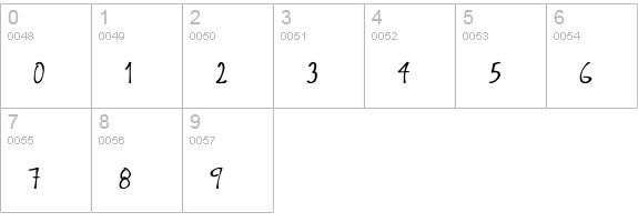 Crispy  numbers 0-9 preview