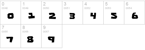 Cro-Magnum numbers 0-9 preview