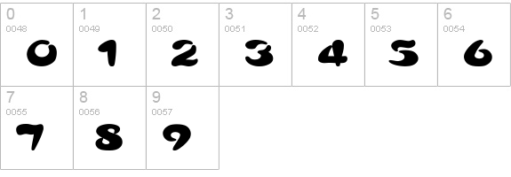 Croissant Ex numbers 0-9 preview