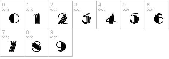 Crystal Gypsy numbers 0-9 preview