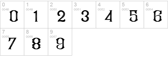 CS Mulan Inner numbers 0-9 preview