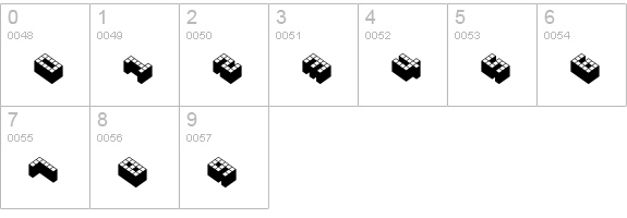 Cubicle numbers 0-9 preview