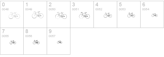 Cycling numbers 0-9 preview